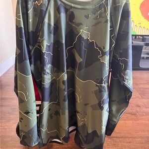 Embattled Cyberpunk Camouflage Long Sleeve Shirt